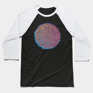 Colorful Circle Mandala Baseball T-Shirt